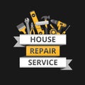 Home repair. ÃÂ¡onstruction tools. Hand tools for home renovation Royalty Free Stock Photo